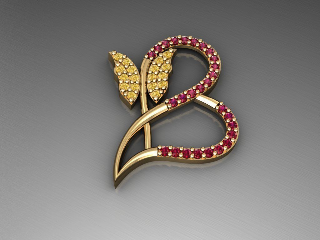 H223- Diamond NECKLACE 3D print model_2