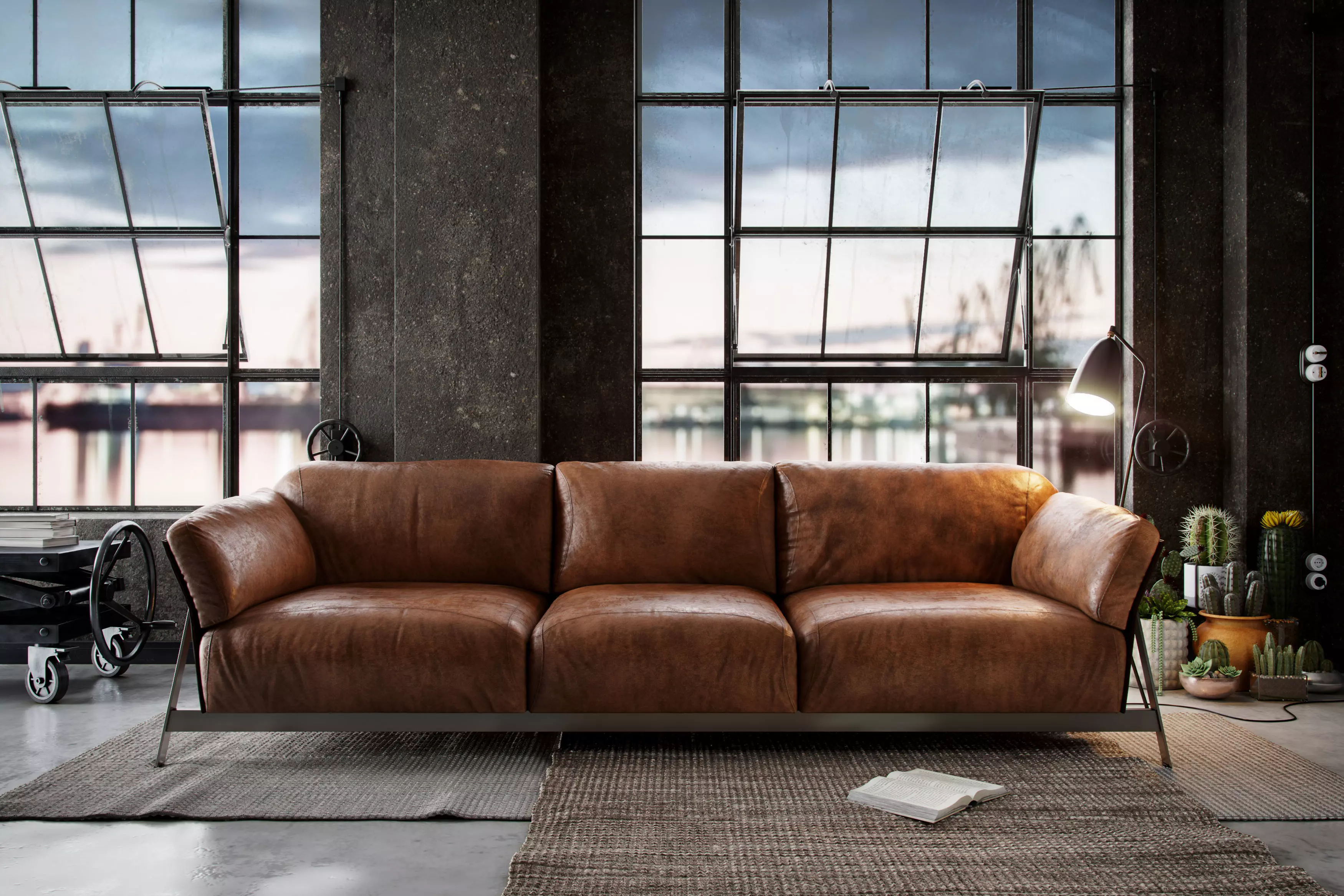 Industrial Studio - Kanaha Ditre Sofa 3D model_0