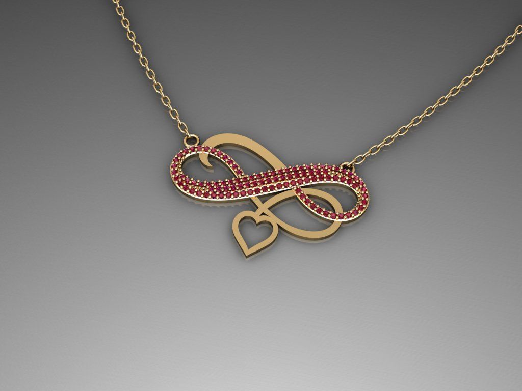 H227- Diamond NECKLACE 3D print model_1