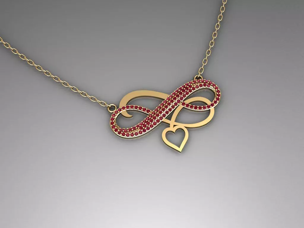 H227- Diamond NECKLACE 3D print model_0