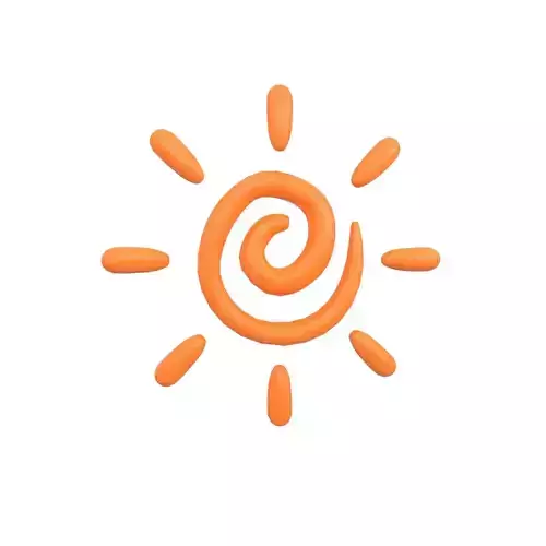 Hand Painted Sun v1 002