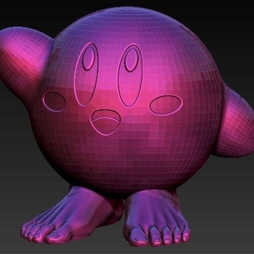 KIRBY FOOTS Free 3D print model
