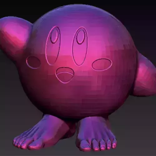 KIRBY FOOTS Free 3D print model