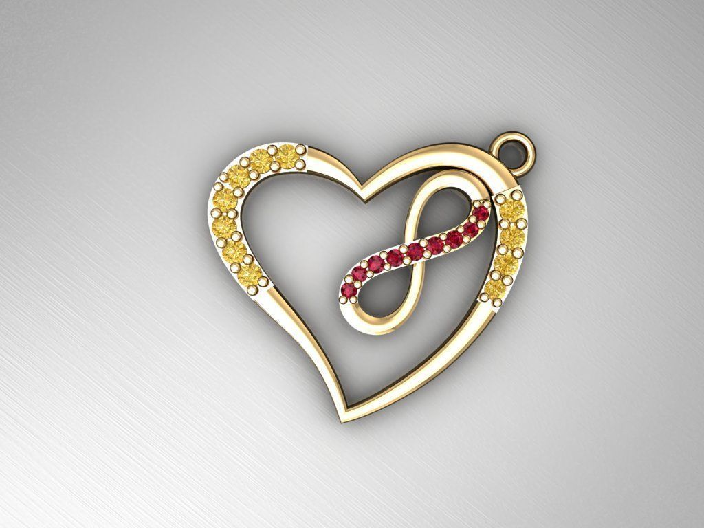 H240- Diamond NECKLACE  3D print model_1