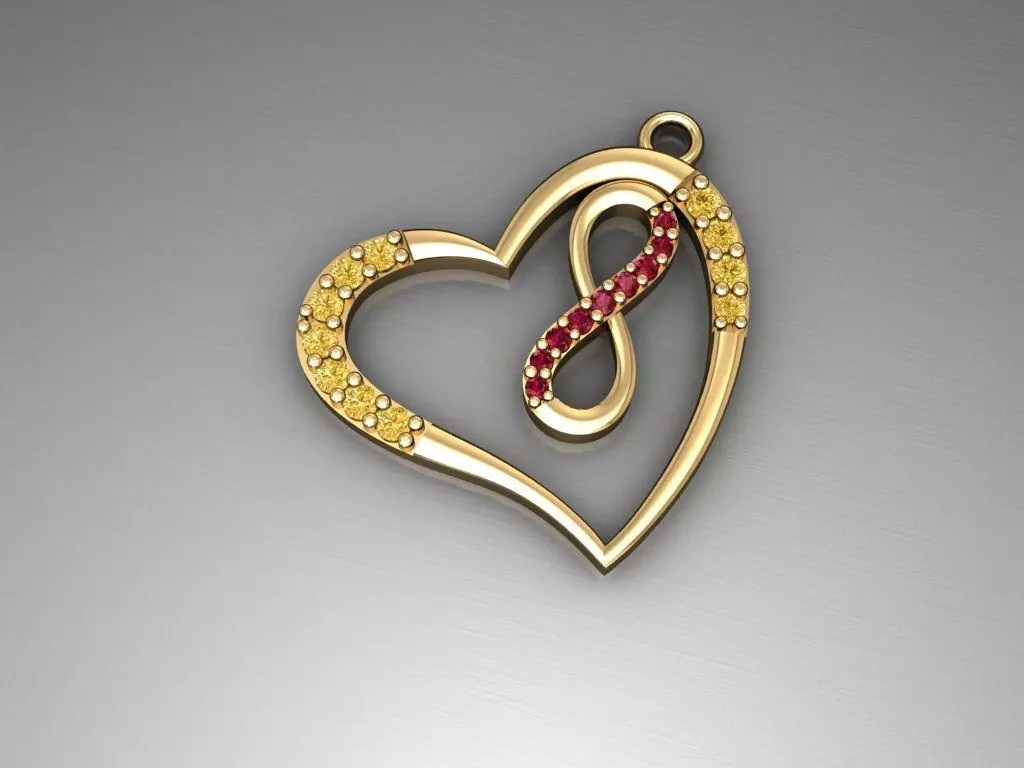 H240- Diamond NECKLACE  3D print model_0