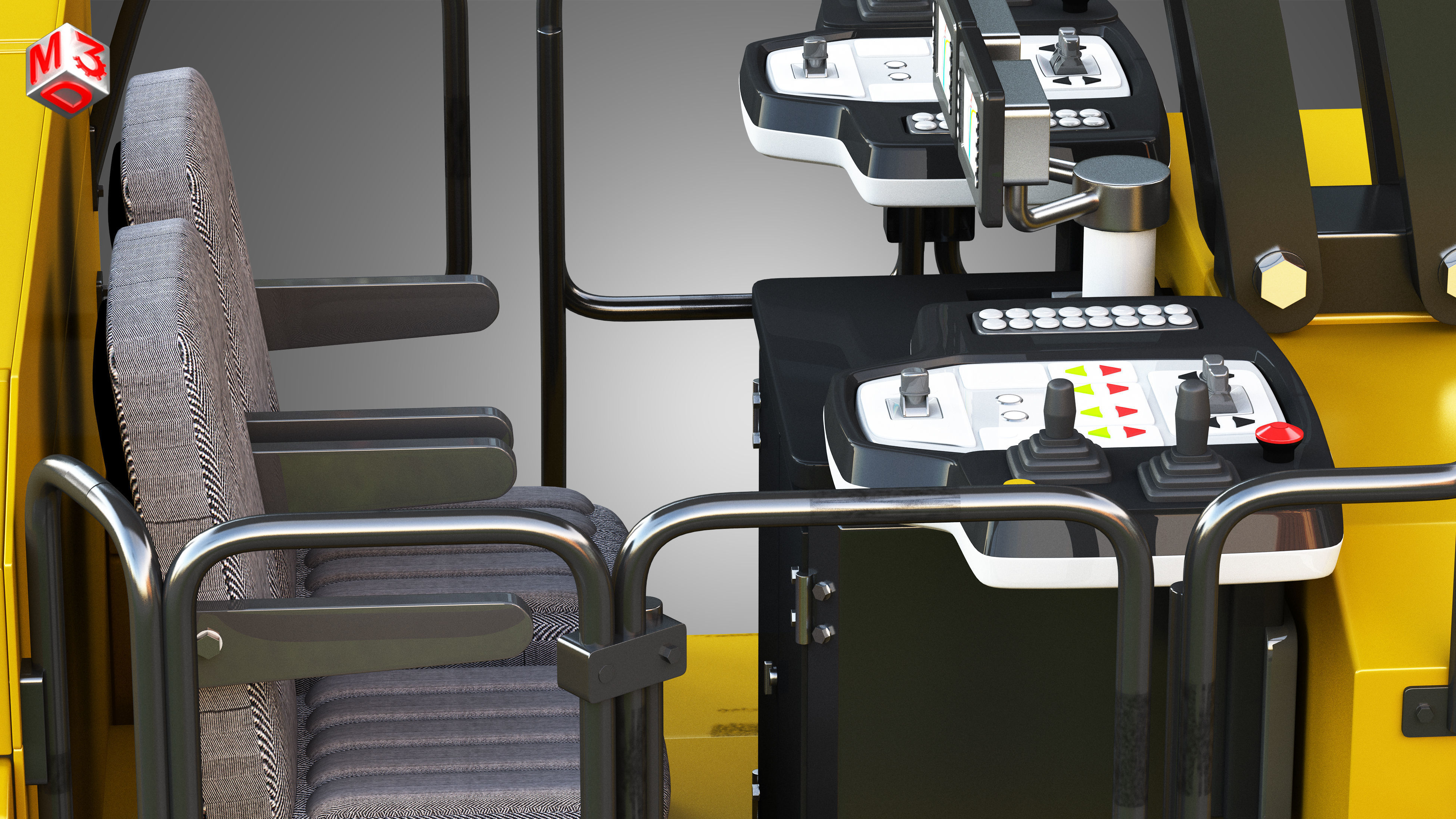 PM 622 Cold-Planer - Asphalt Removal  3D model_10