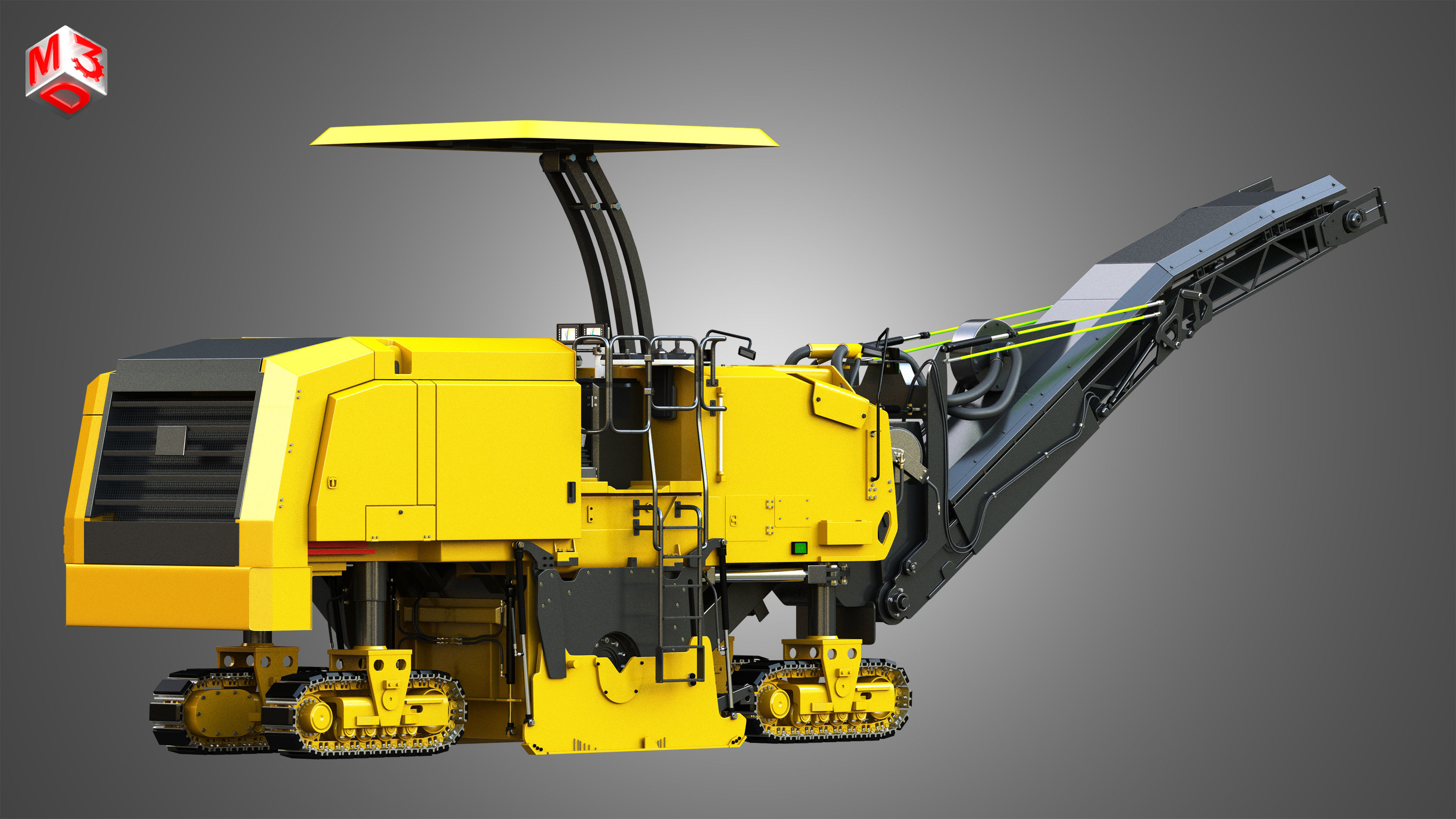 PM 622 Cold-Planer - Asphalt Removal  3D model_1