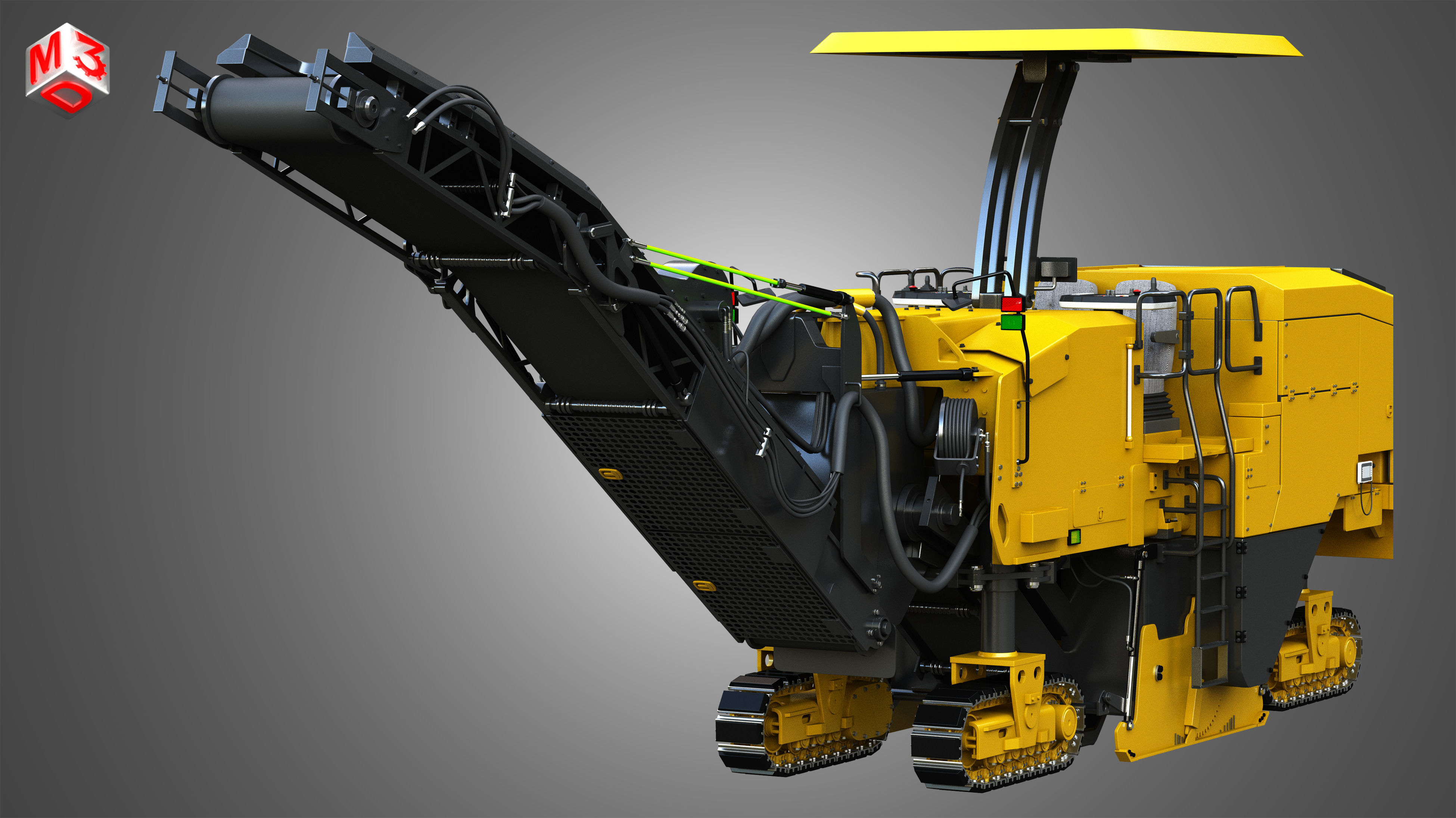 PM 622 Cold-Planer - Asphalt Removal  3D model_15