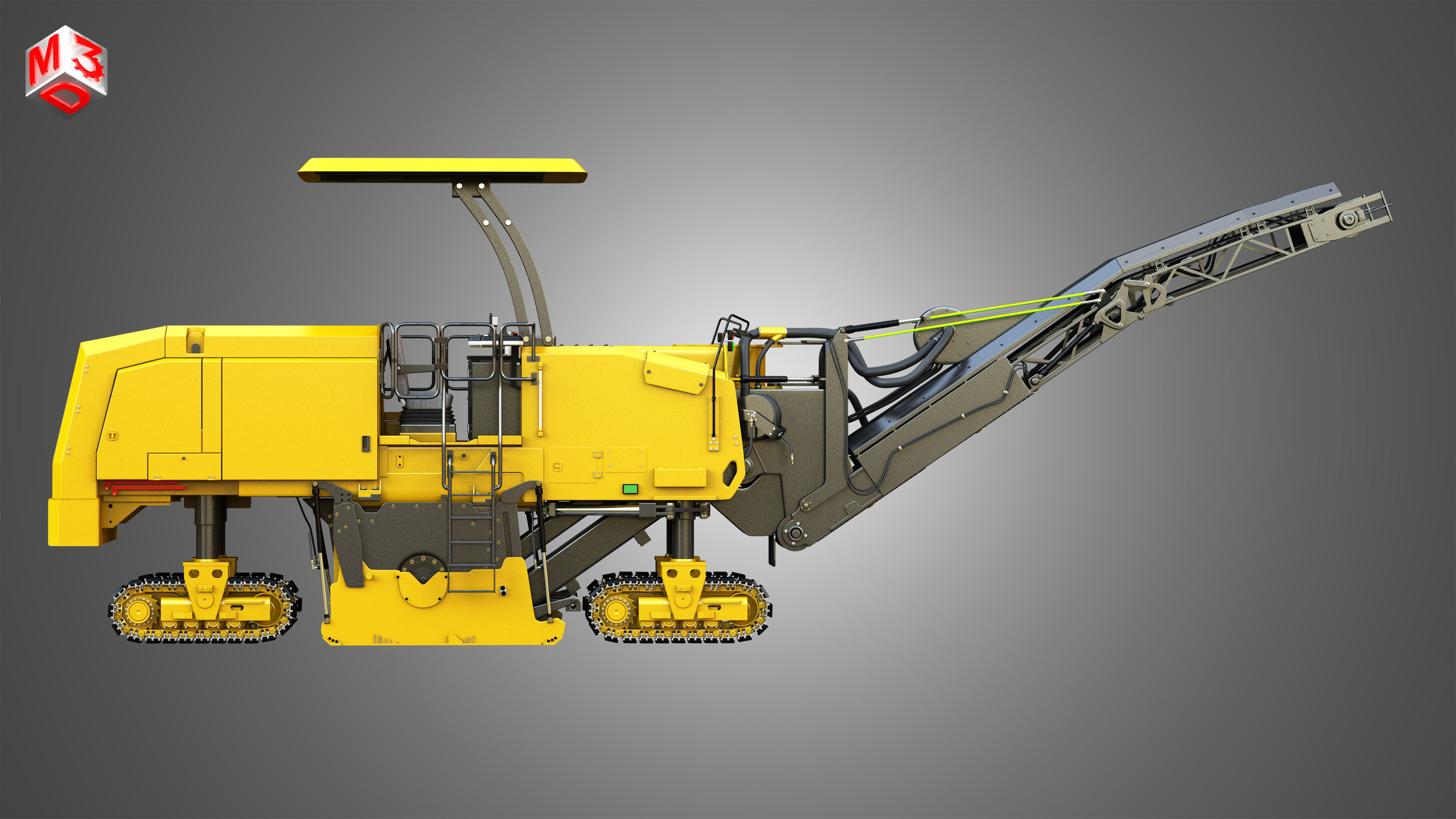 PM 622 Cold-Planer - Asphalt Removal  3D model_4