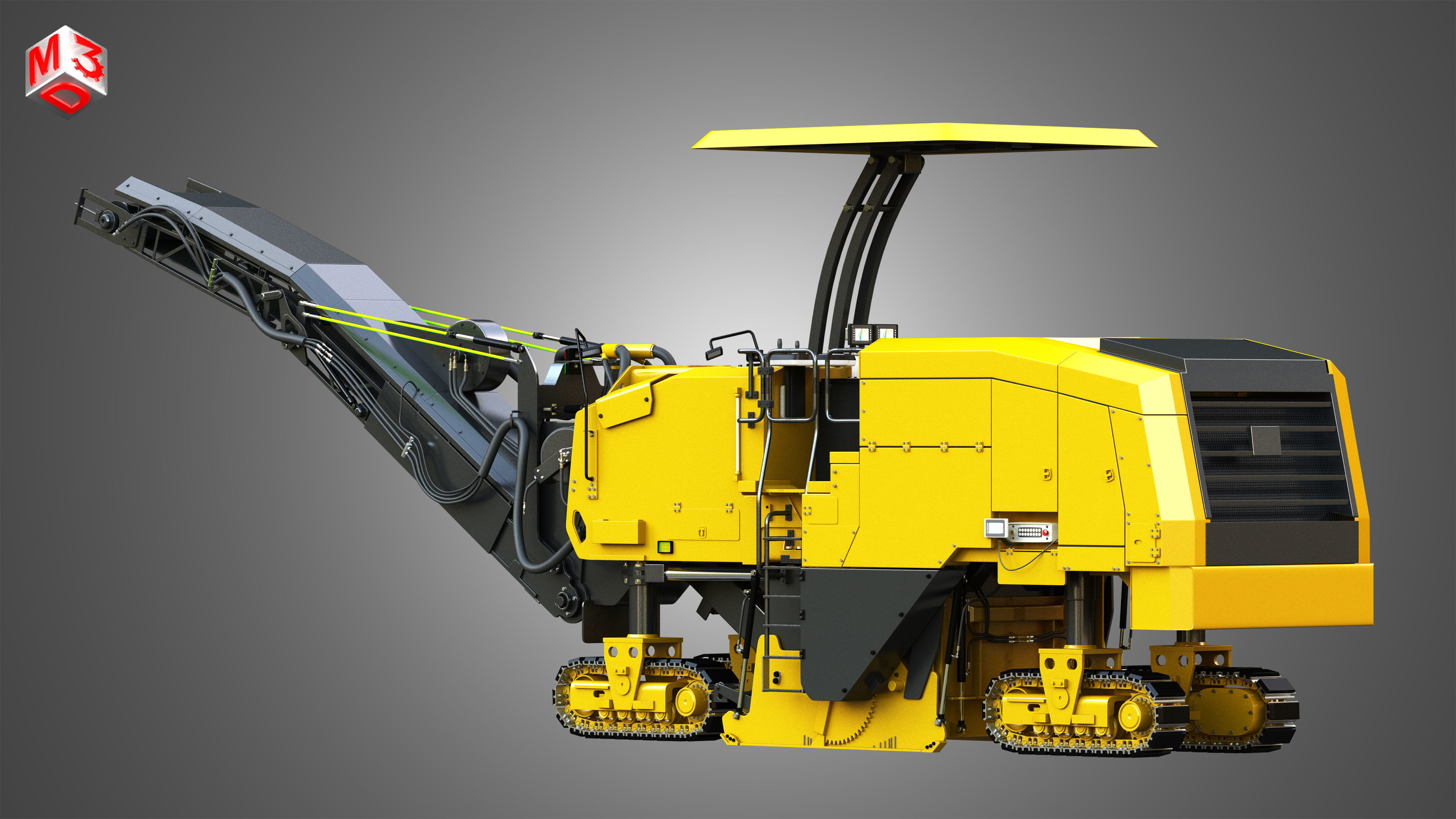 PM 622 Cold-Planer - Asphalt Removal  3D model_3