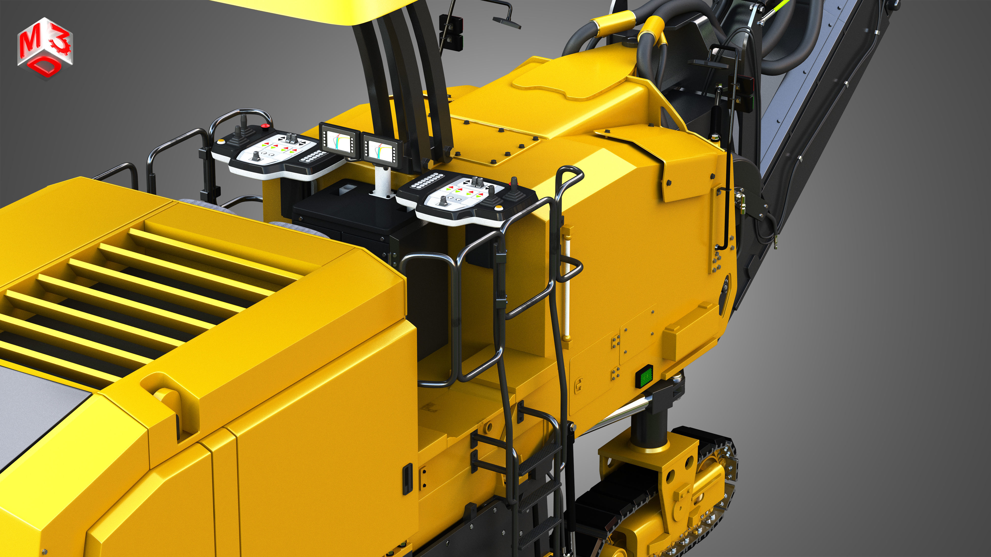PM 622 Cold-Planer - Asphalt Removal  3D model_11