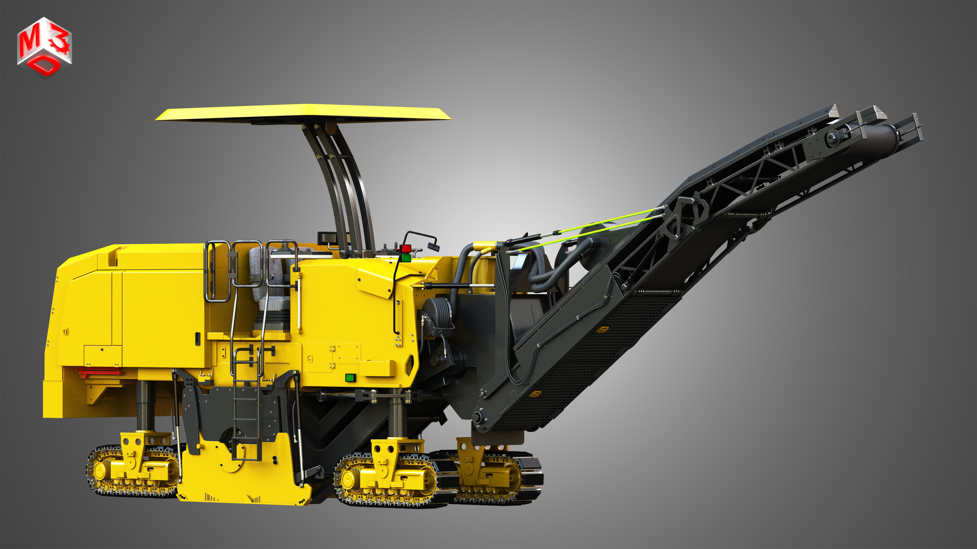 PM 622 Cold-Planer - Asphalt Removal  3D model_2