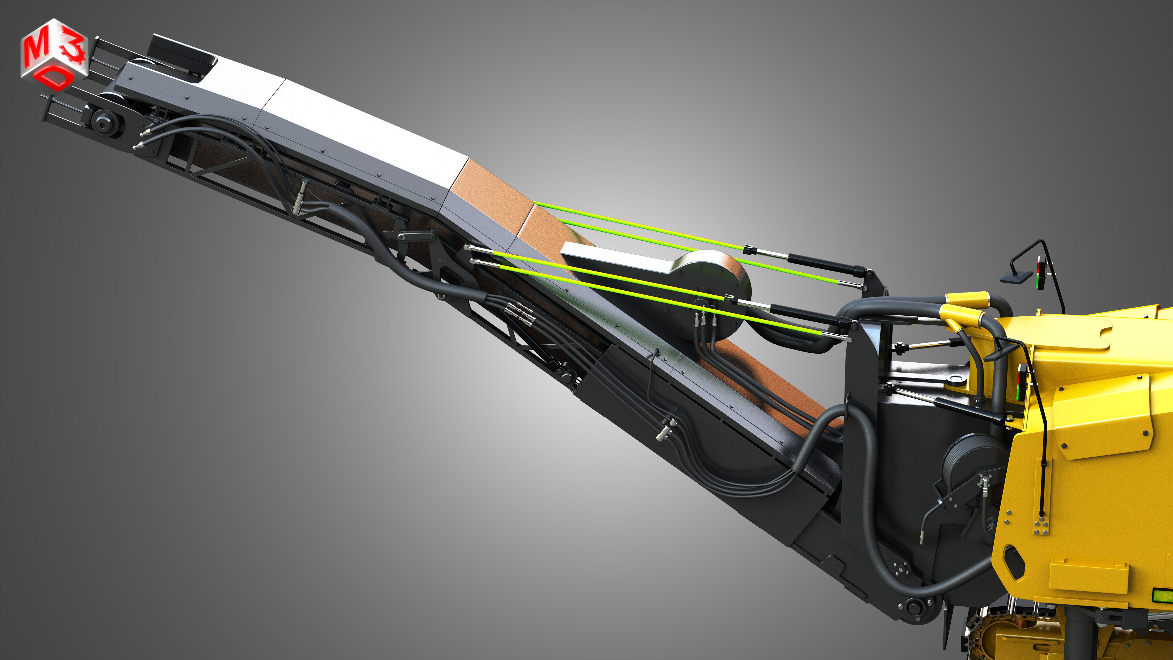 PM 622 Cold-Planer - Asphalt Removal  3D model_16