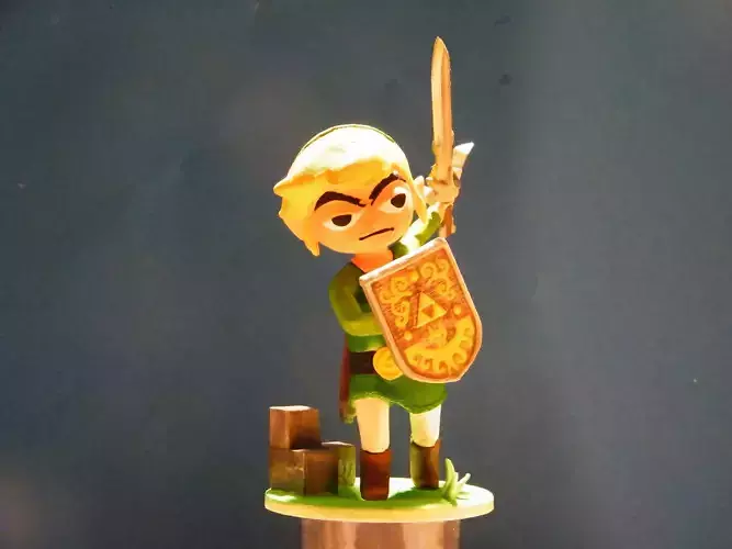 toon link 3D print model