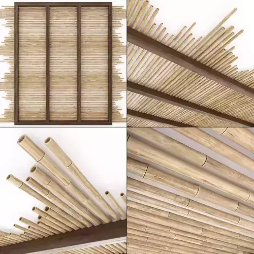 Ceiling bamboo long beam n1