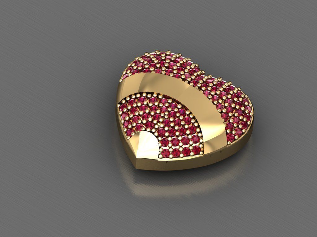 H251- Diamond NECKLACE  3D print model_2