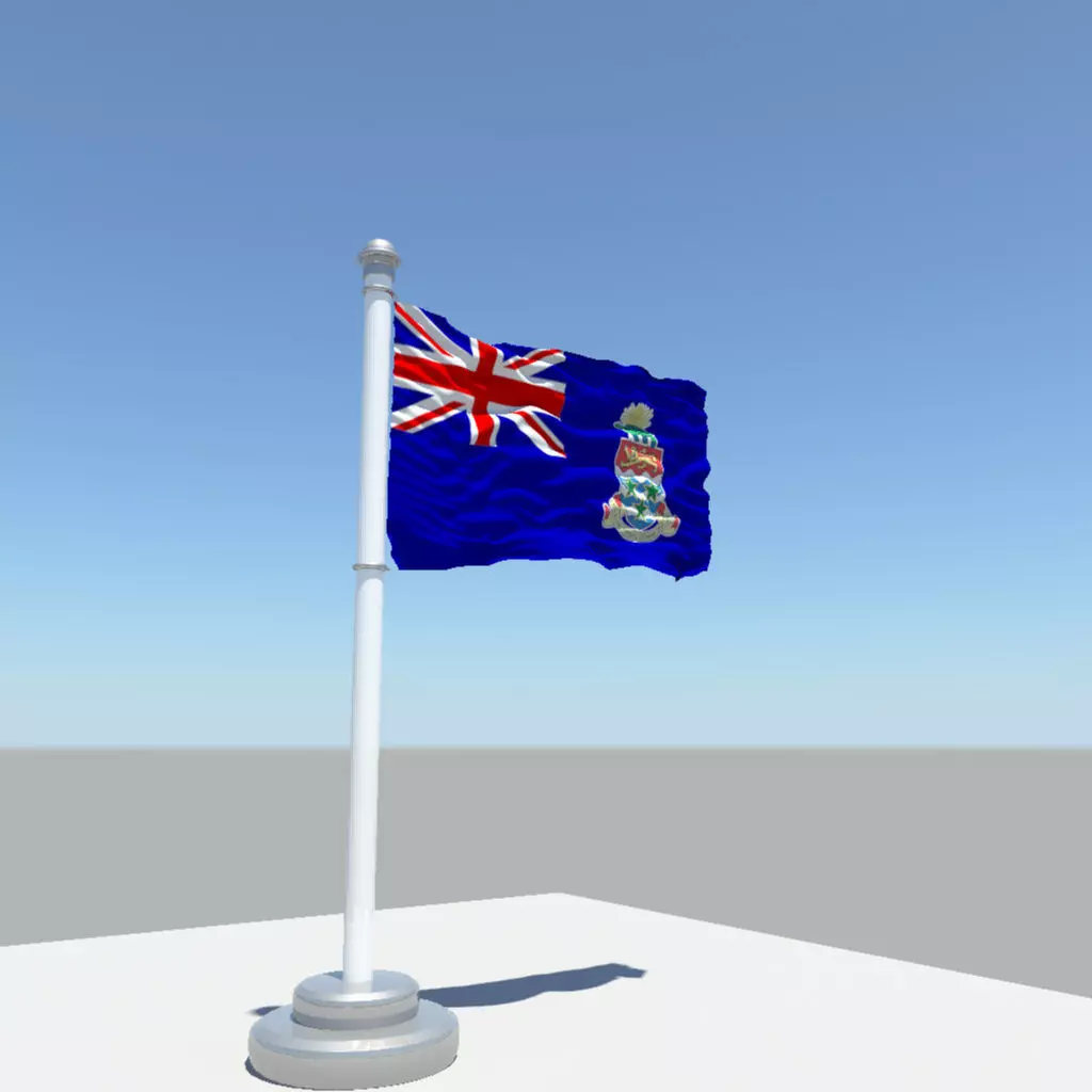 Cayman Islands flag 3D model