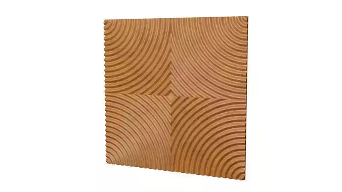 3D Panel wooden with wave pattern