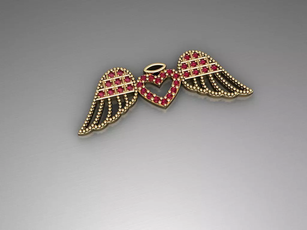 H258- Diamond NECKLACE  3D print model_0