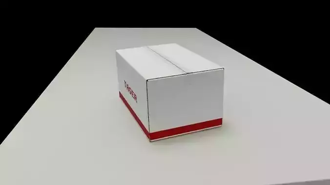 EMS box Low-poly 3D model