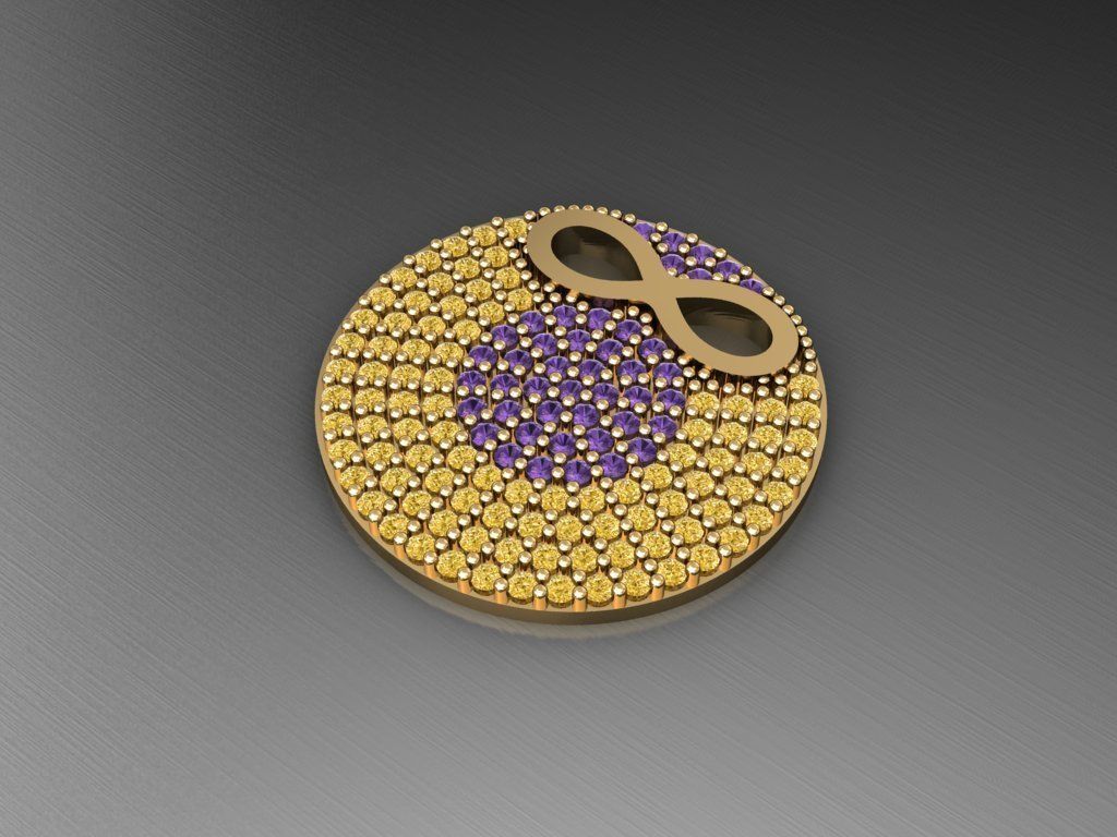 H259- Diamond NECKLACE  3D print model_1