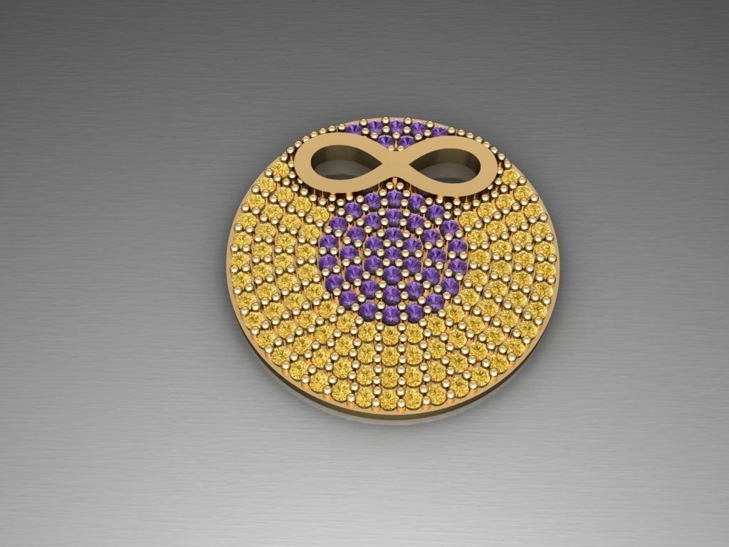 H259- Diamond NECKLACE  3D print model_2