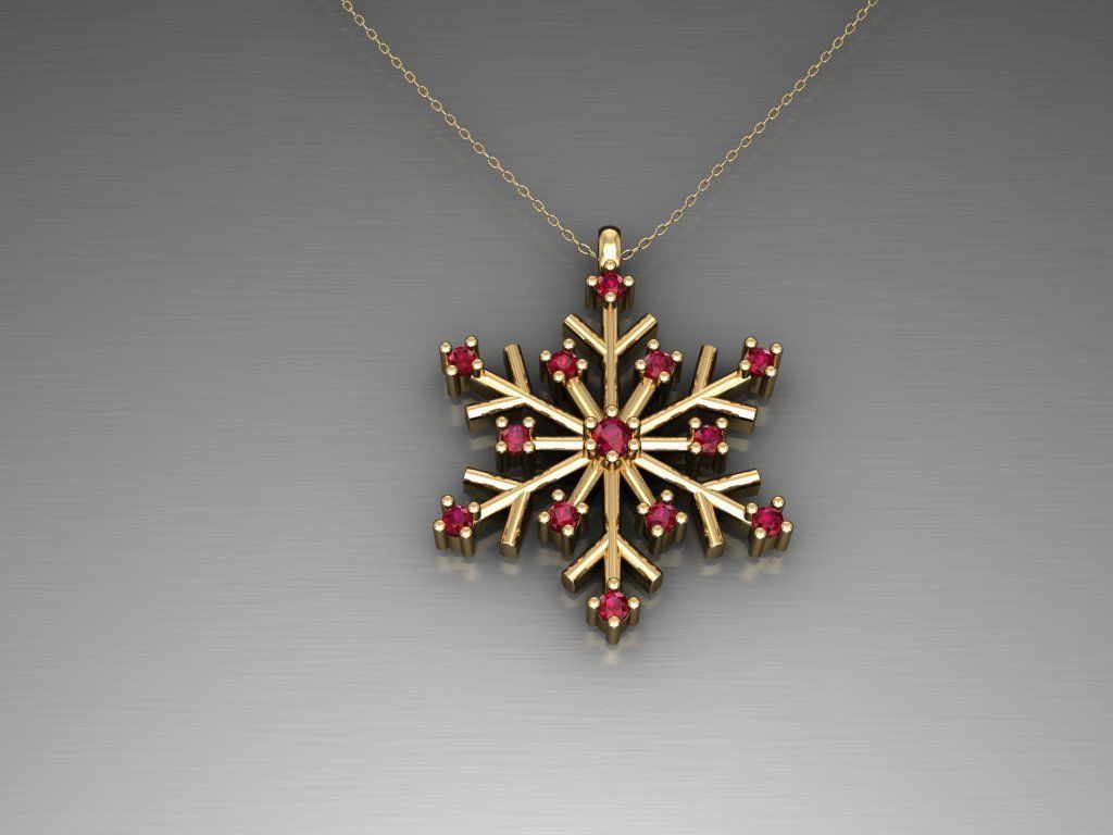 H265- Diamond NECKLACE  3D print model_2