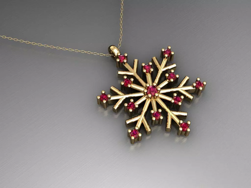 H265- Diamond NECKLACE  3D print model_0