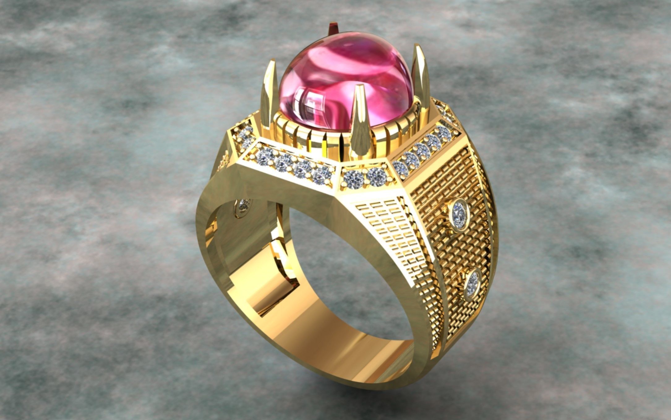 Ring for men 3D print model_1