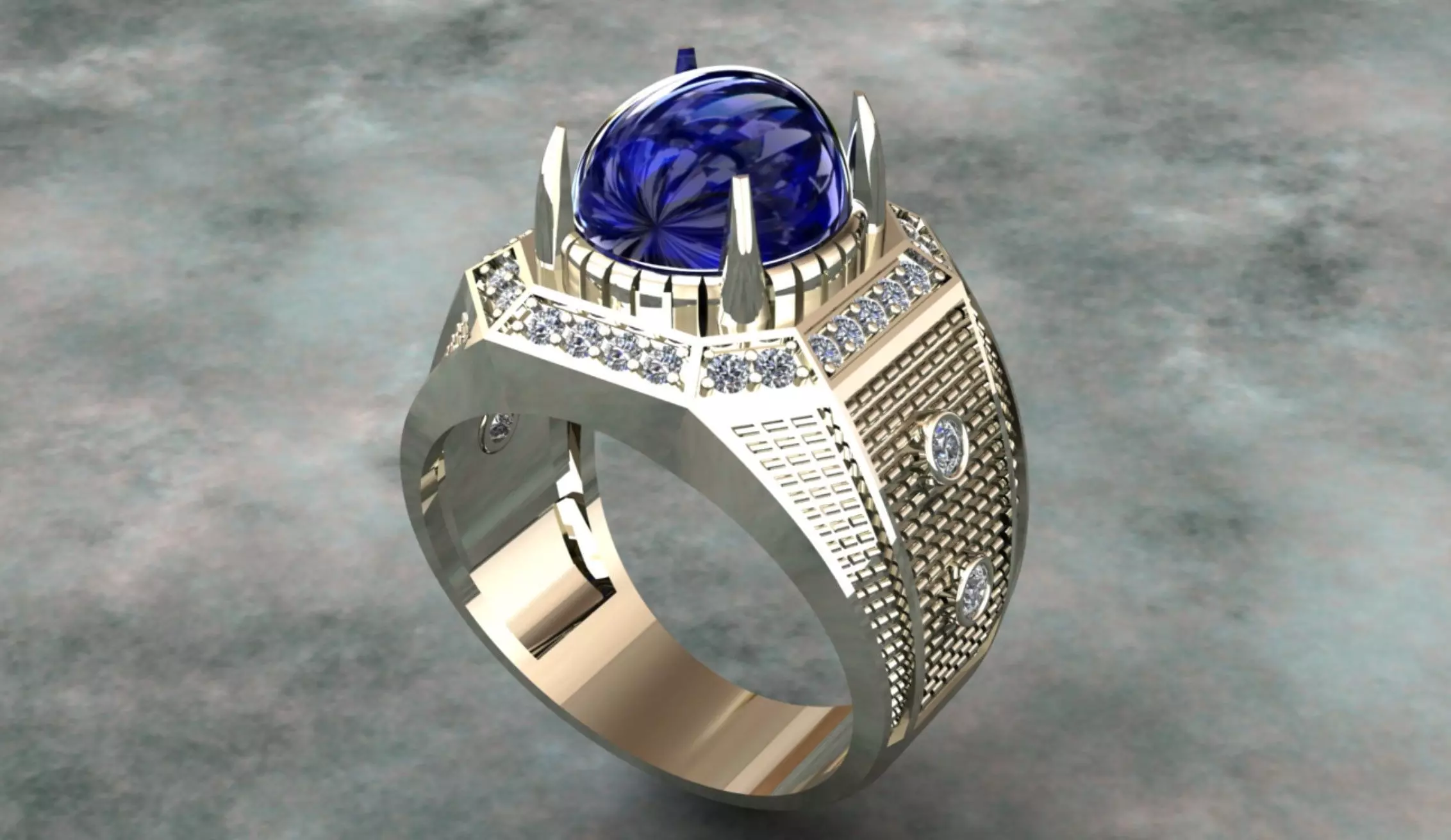 Ring for men 3D print model_0