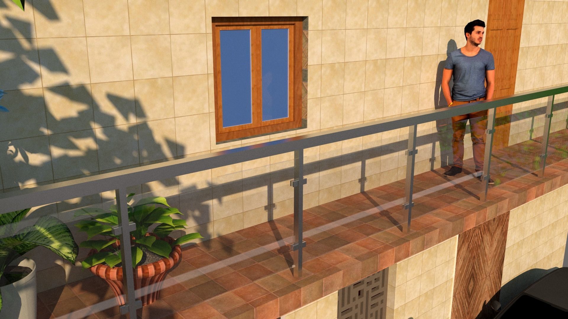 House 3D sketch up model 3D model_10