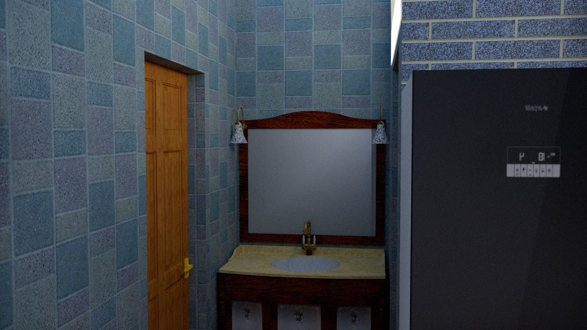 House 3D sketch up model 3D model_11