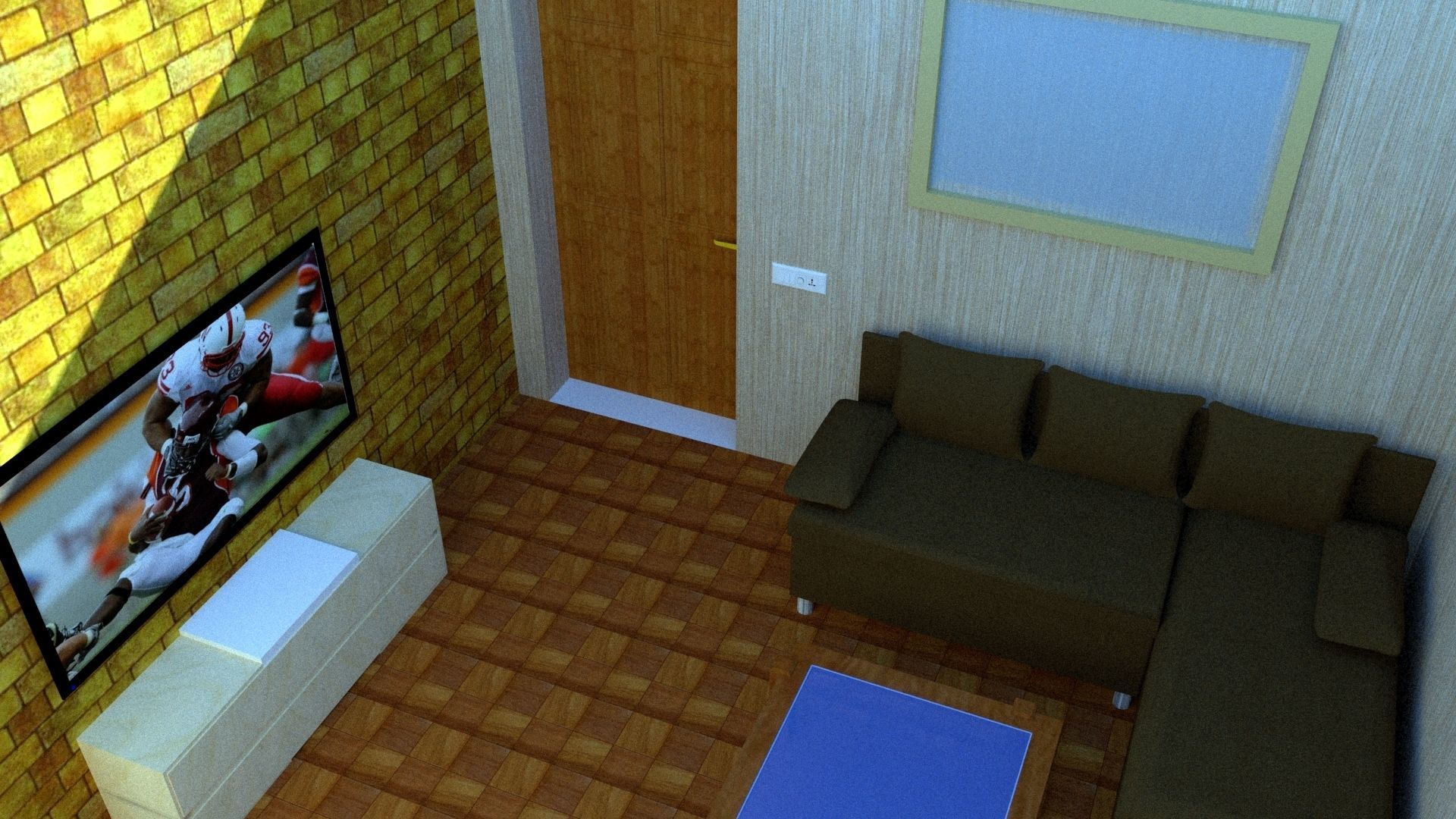 House 3D sketch up model 3D model_14