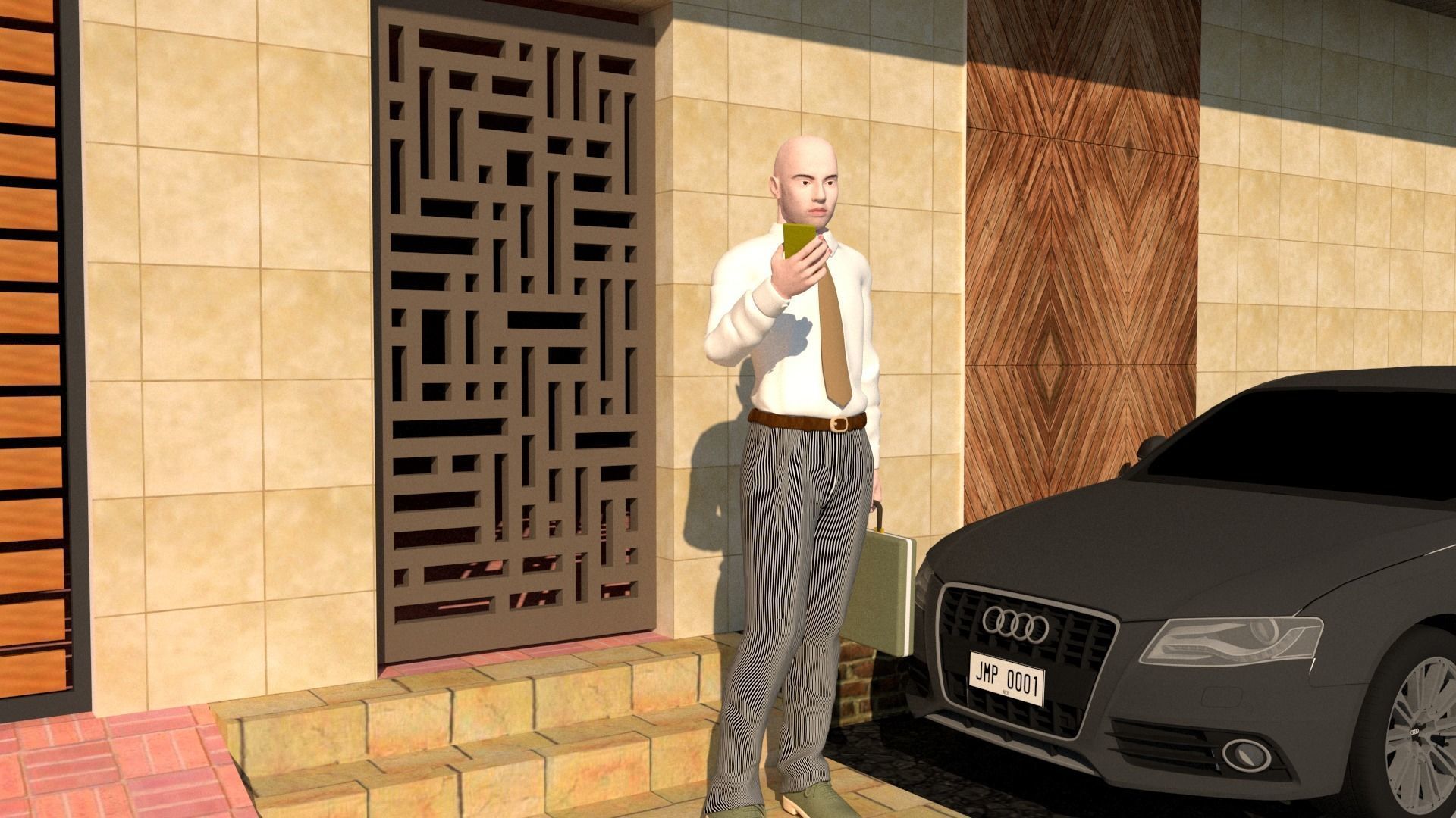 House 3D sketch up model 3D model_7