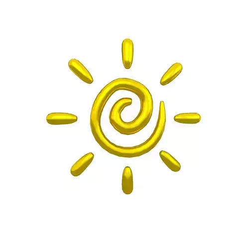 Hand Painted Sun v1 005