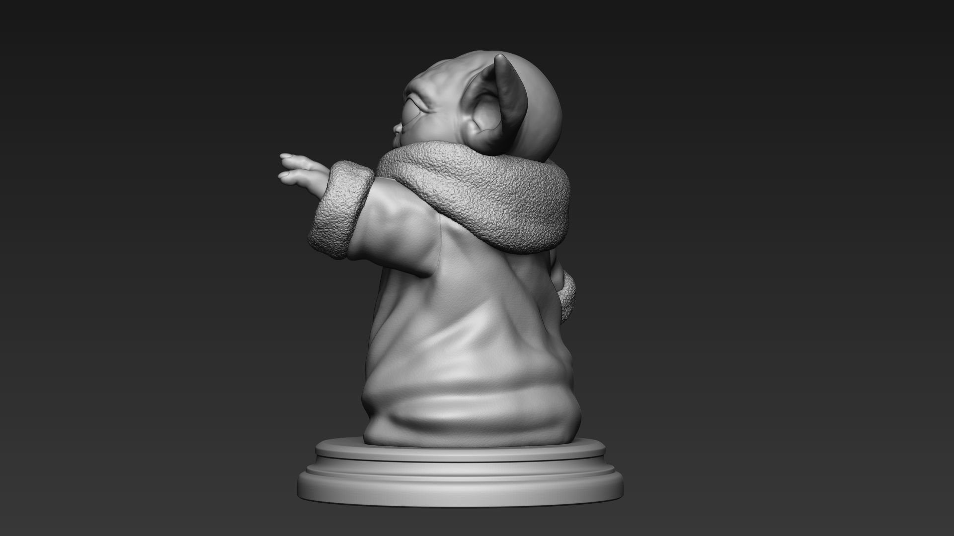 Baby Yoda - Star Wars The Mandalorian 3D print model_3