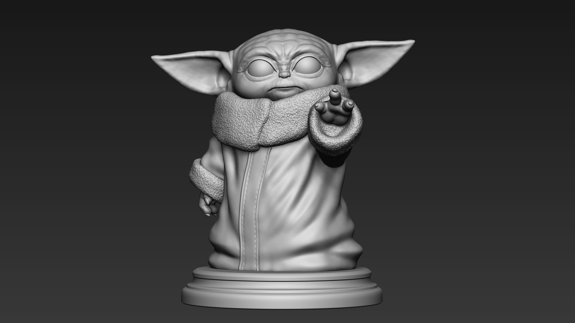 Baby Yoda - Star Wars The Mandalorian 3D print model_2
