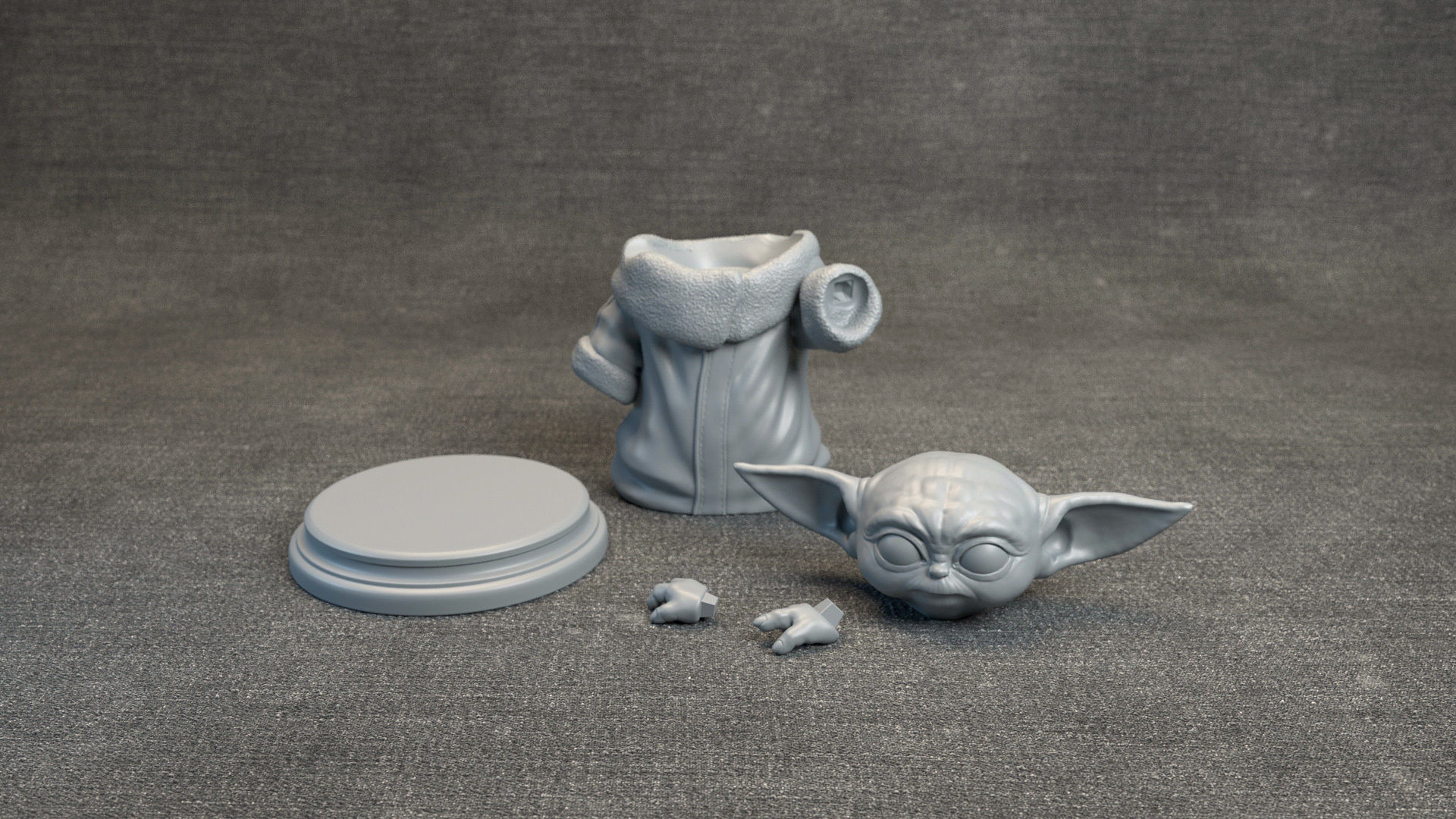 Baby Yoda - Star Wars The Mandalorian 3D print model_1