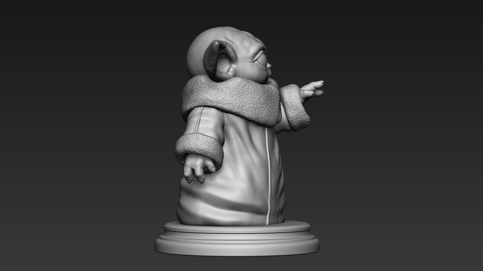 Baby Yoda - Star Wars The Mandalorian 3D print model_5