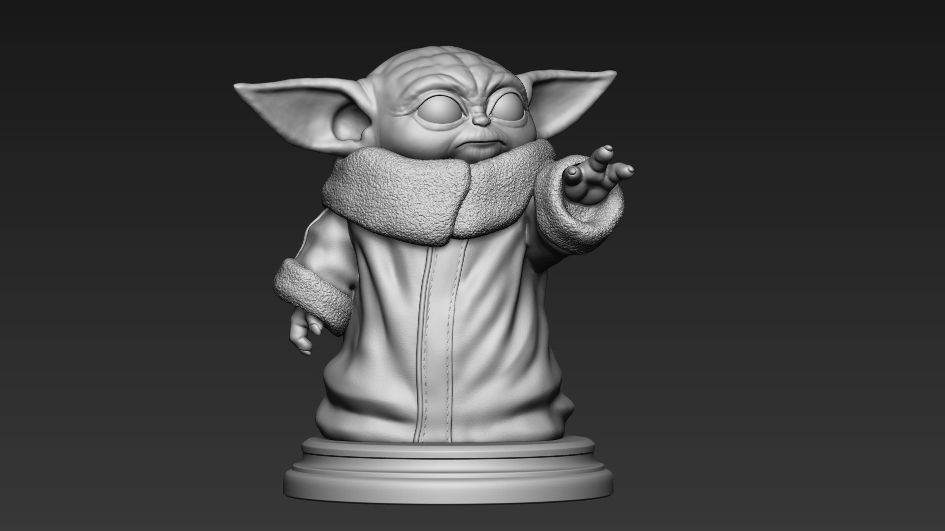 Baby Yoda - Star Wars The Mandalorian 3D print model_4