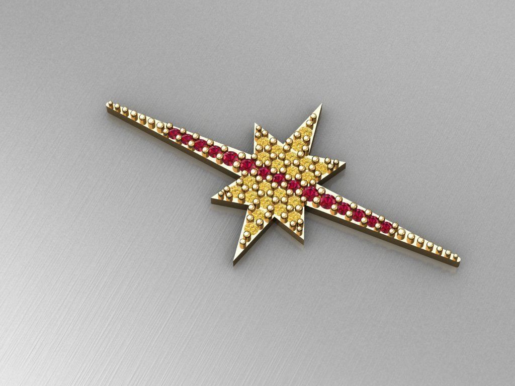 H277- Diamond NECKLACE 3D print model_1