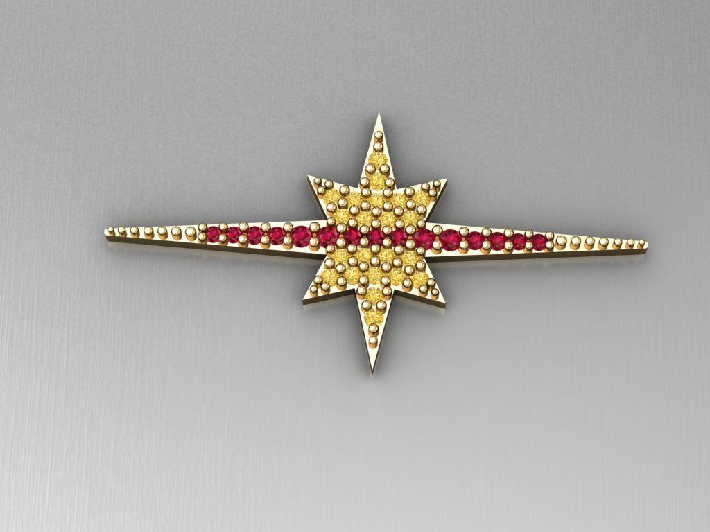 H277- Diamond NECKLACE 3D print model_2