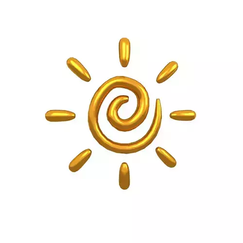 Hand Painted Sun v1 008