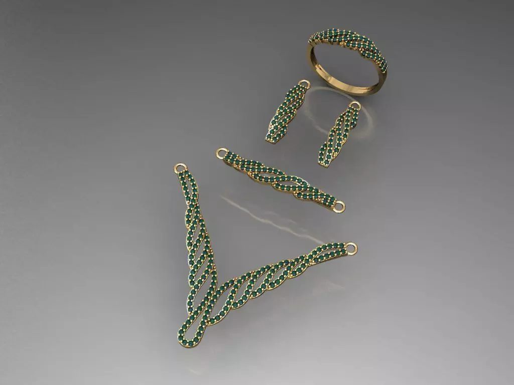 U03- Diamond set 3D print model_0