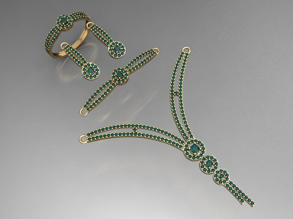 U04- Diamond set 3D print model_1