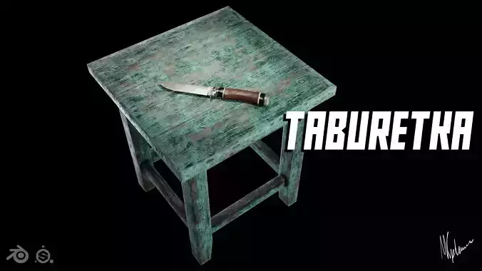 Stool-taburetka by mkaplunow