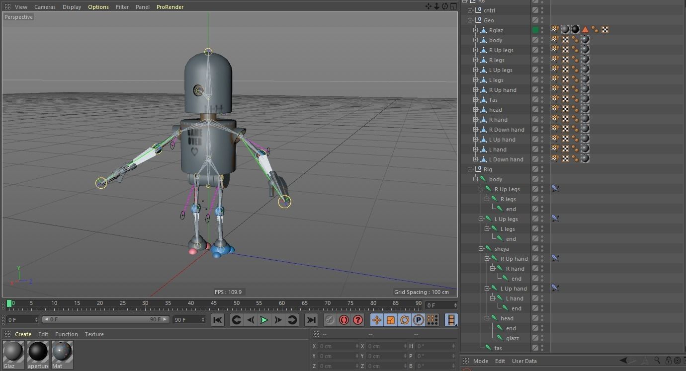 Cartoon Character Robot Low-poly 3D model_12