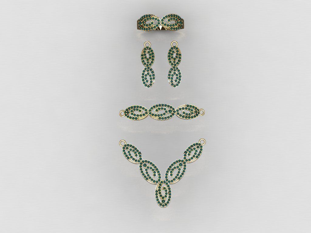 U08- Diamond set 3D print model_2