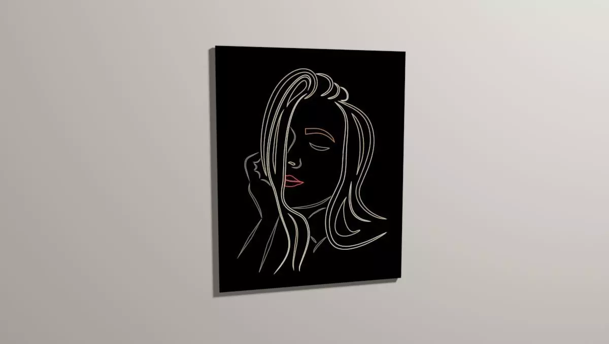 Light-box Low-poly 3D model_0