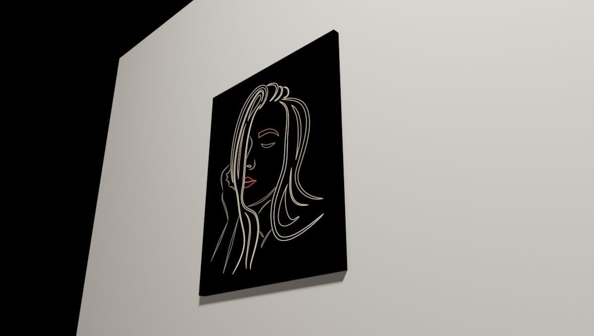 Light-box Low-poly 3D model_1